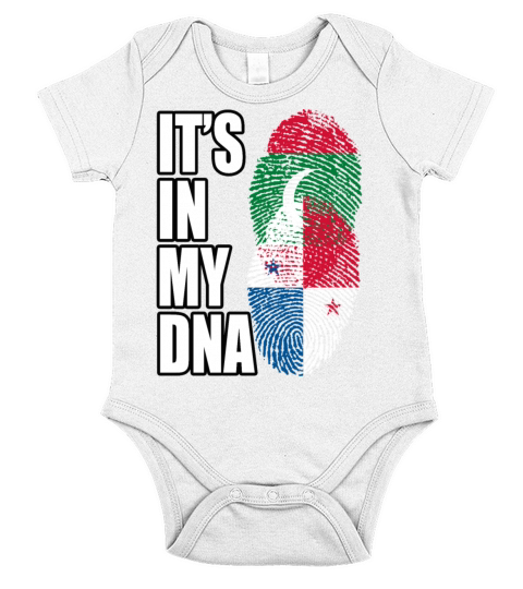Maldivian And Panamanian Mix Heritage DNA Flag Short Sleeve Baby One-Piece