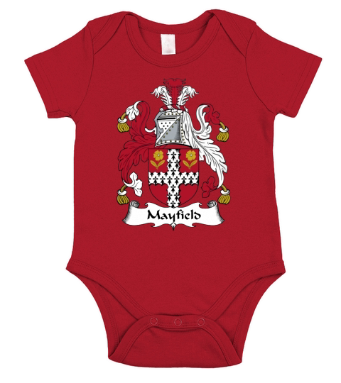 Mayfield Family Crest British Family Crests Short Sleeve Baby One-Piece