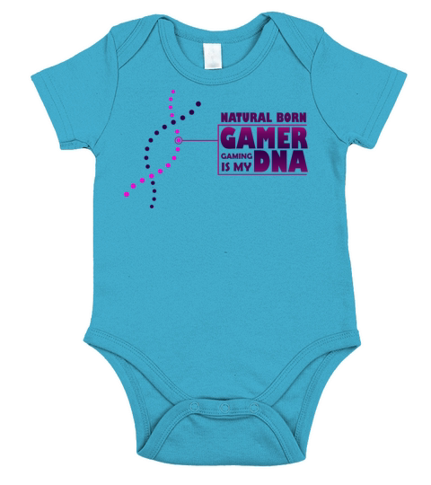 Natural Born Gamer Gaming is My DNA Short Sleeve Baby One-Piece