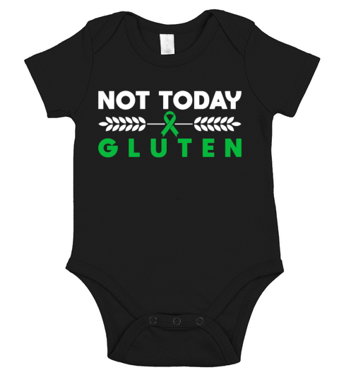Not Today Gluten - Celiac Disease Awareness Short Sleeve Baby One-Piece
