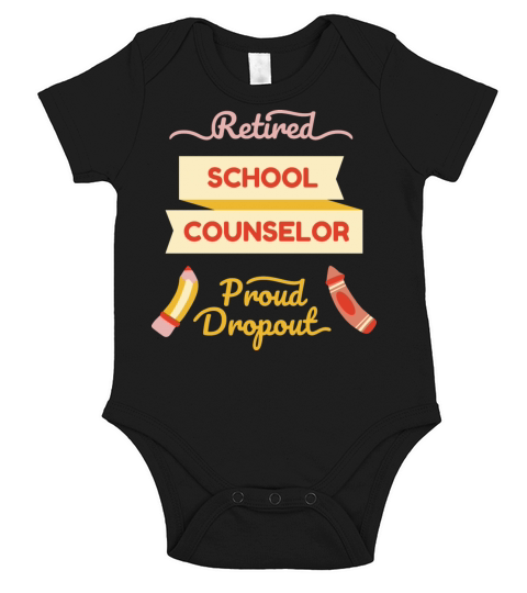 Retired school counselor proud Retired school coun Short Sleeve Baby One-Piece