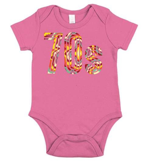 Retro 70s 1970 Vintage Seventies Party 1970s Short Sleeve Baby One-Piece