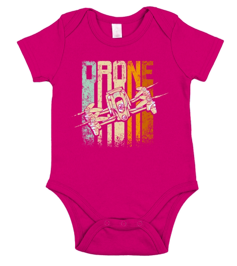 Retro Vintage Drone Short Sleeve Baby One-Piece
