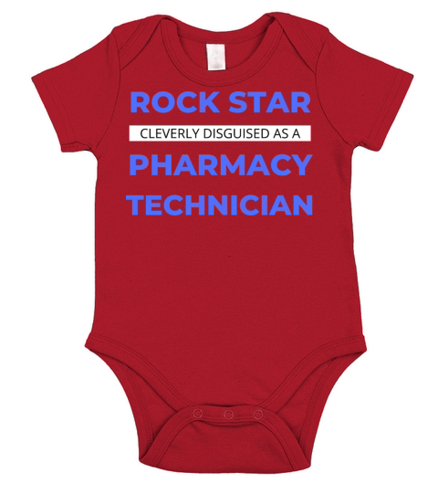 Rock Star Cleverly Disguised As A Pharmacy Tech Short Sleeve Baby One-Piece
