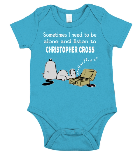 Sometimes I need to be alone and listen to Christopher Cross Short Sleeve Baby One-Piece