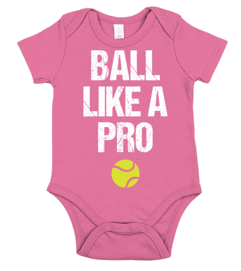 Tennis Sport Lover Ball Like A Pro Birthday Gift Short Sleeve Baby One-Piece