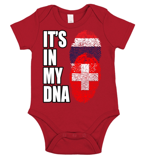 Thai And Switzerland Vintage Heritage DNA Flag Short Sleeve Baby One-Piece