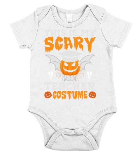 This Is My Scary School Teacher Halloween Costume Short Sleeve Baby One-Piece