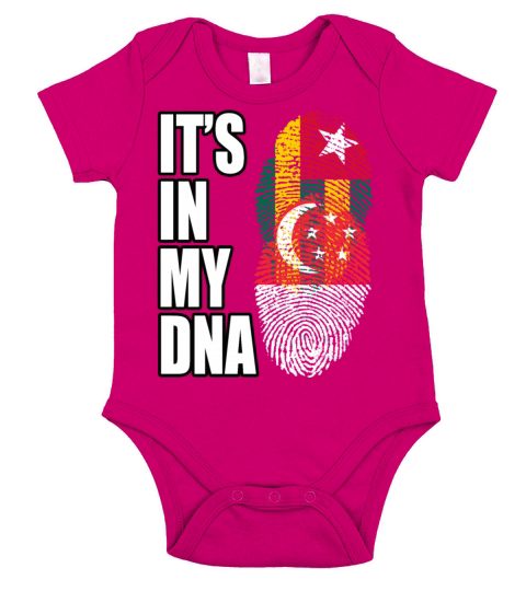 Togolese And Singaporean Leonean Mix Heritage DNA Short Sleeve Baby One-Piece