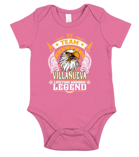 VILLANUEVA TEAM LEGEND, VILLANUEVA TSHIRT Short Sleeve Baby One-Piece