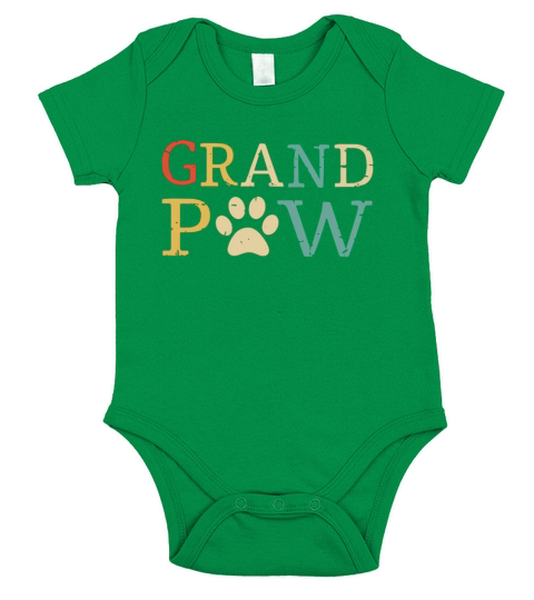 Vintage Grand Paw shirt Short Sleeve Baby One-Piece