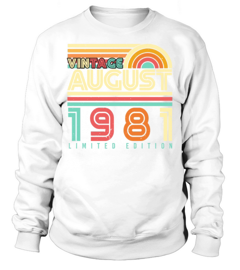 August 1981 Vintage Sweatshirt Unisex