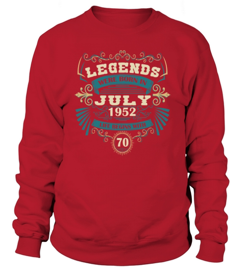 Funny Sayings for 50th Birthday July 1952 Vintage Sweatshirt Unisex