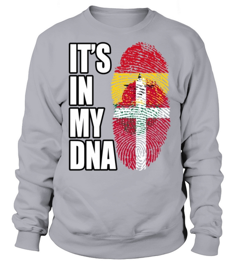 Ghanaian And Danish Mix Heritage DNA Flag Sweatshirt Unisex
