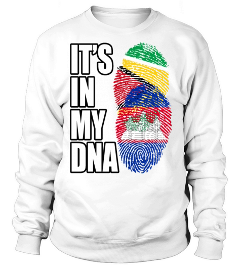 Guyanese And Cambodian Mix Heritage DNA Flag Sweatshirt Unisex