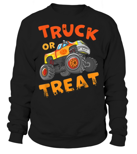 Halloween Monster Truck Or Treat Sweatshirt Unisex