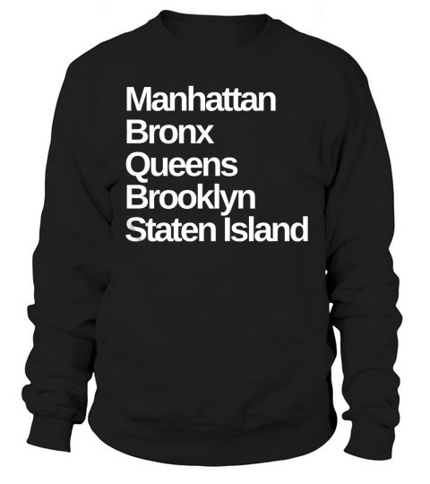 New York 5 Boroughs T-Shirt Sweatshirt Unisex