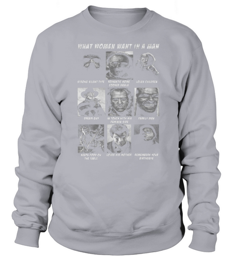 Official Killer Chart What Women Want In The Man Halloween Gift shirt Sweatshirt Unisex