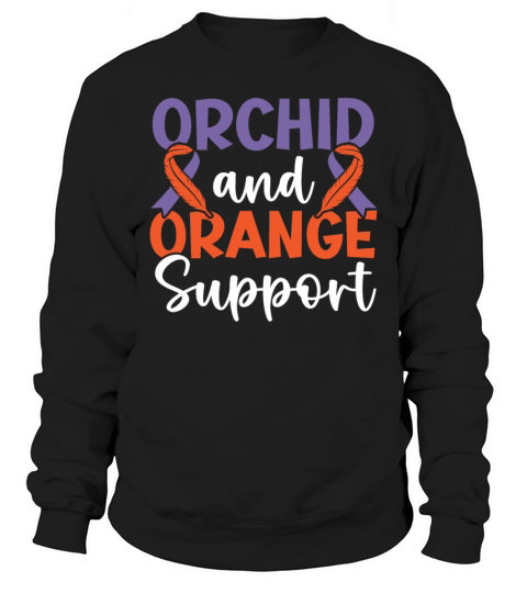 Orchid And Orange Support Skin Disease Psoriasis Sweatshirt Unisex