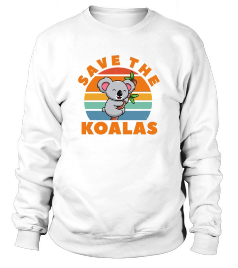 Save The Koalas Retro Vintage Sweatshirt Unisex
