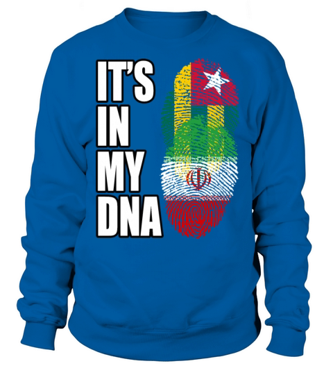 Togolese And Iranian Mix Heritage DNA Flag Sweatshirt Unisex