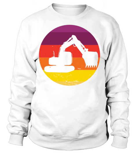 Vintage Retro Excavator Sweatshirt Unisex