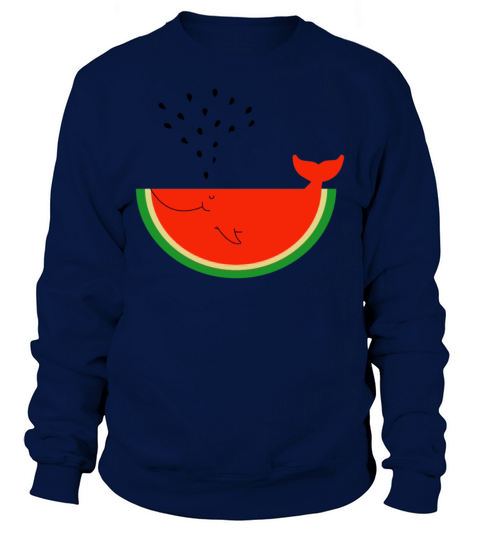 Watermelon Whale Sweatshirt Unisex