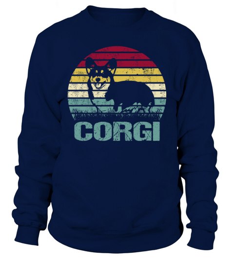 Welsh Corgi Cardigan Dog Retro Vintage Sweatshirt Unisex