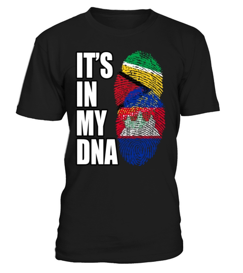 Guyanese And Cambodian Mix Heritage DNA Flag T-Shirt Unisex