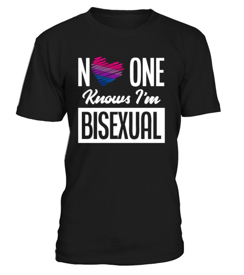 No One Knows Im Bisexual Bi Pride Flag T-Shirt Unisex
