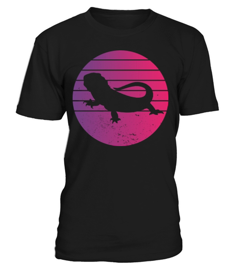 Vintage Retro Bearded Dragon T-Shirt Unisex