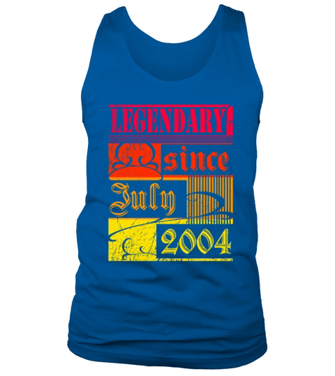 18th birthday Legendary since July 2004 vintage Tank Top Unisex