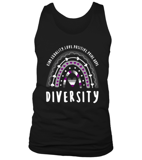 Asexual Quote Diversity Ace Rainbow Tank Top Unisex