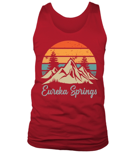 Eureka Springs Retro Vintage Mountain Sunset Outdo Tank Top Unisex