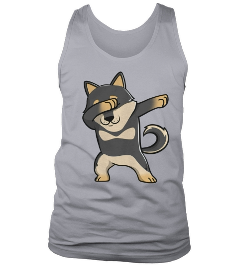 Funny Black Shiba Inu Dabbing Tank Top Unisex