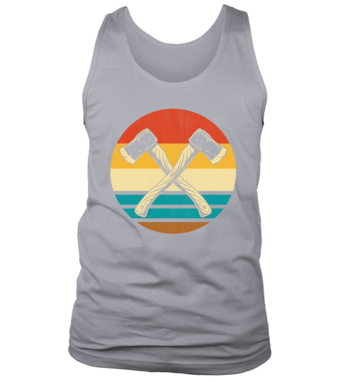 Funny Retro Vintage Style Axe Throwing Ax Lover Tank Top Unisex