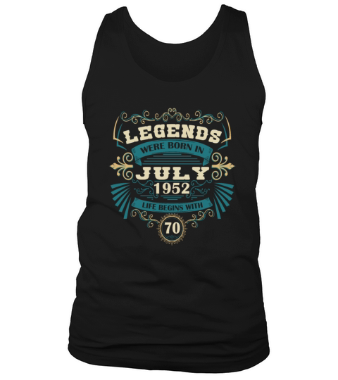 Funny Sayings for 50th Birthday July 1952 Vintage Tank Top Unisex