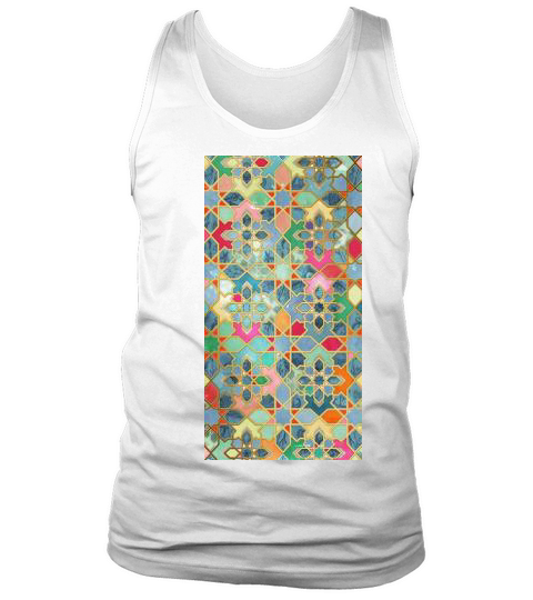 Gilt & Glory - Colorful Moroccan Mosaic - iPhone 7 Tank Top Unisex