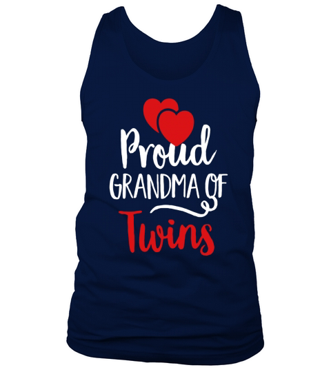 Proud Grandma Of Twins Shirt - Twin Lover Mom T-Shirt Tank Top Unisex