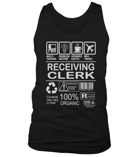 RECEIVING CLERK FMultiold Tank Top Unisex