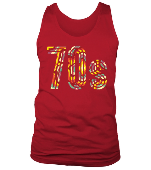 Retro 70s 1970 Vintage Seventies Party 1970s Tank Top Unisex