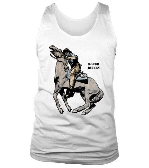 Spanish American War Rough Riders Soldier on Horse Tank Top Unisex