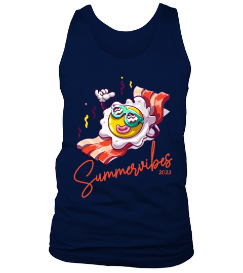 Summervibes 2022 funny egg at the beach Tank Top Unisex