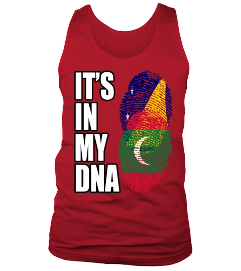 Tokelauan And Maldivian Mix Heritage DNA Flag Tank Top Unisex