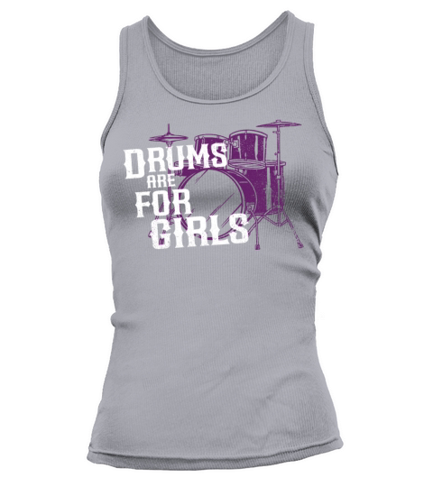 Drummer Drum Set Girl Vintage Tank top Woman