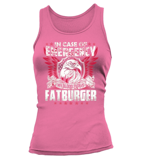 Funny Vintage Style Tshirt for FATBURGER Tank top Woman