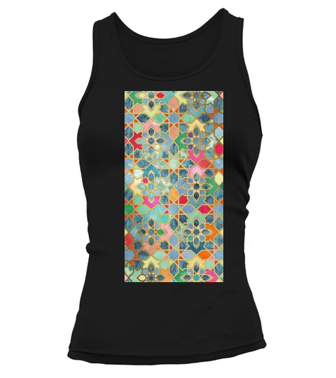Gilt & Glory - Colorful Moroccan Mosaic - iPhone 7 Tank top Woman