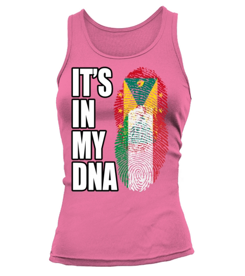 Grenadian And Italian Mix Heritage DNA Flag Tank top Woman