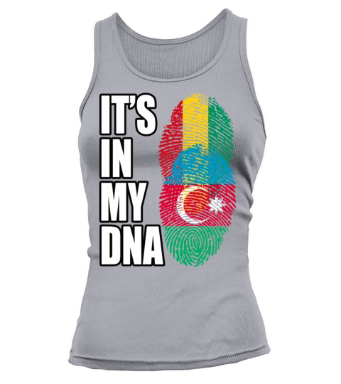 Guinean And Azerbaijani Mix Heritage DNA Flag Tank top Woman