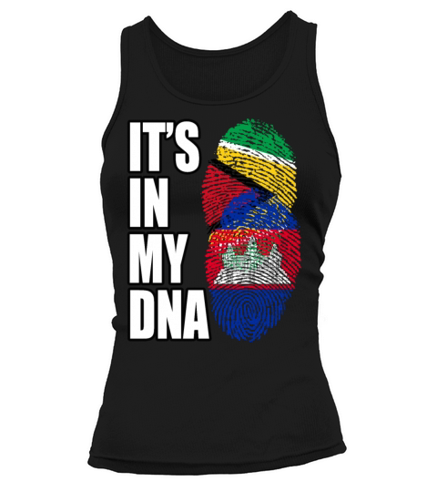 Guyanese And Cambodian Mix Heritage DNA Flag Tank top Woman